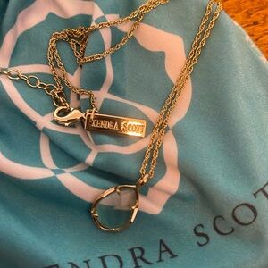 Limited edition Kendra Scott clear teardrop necklace